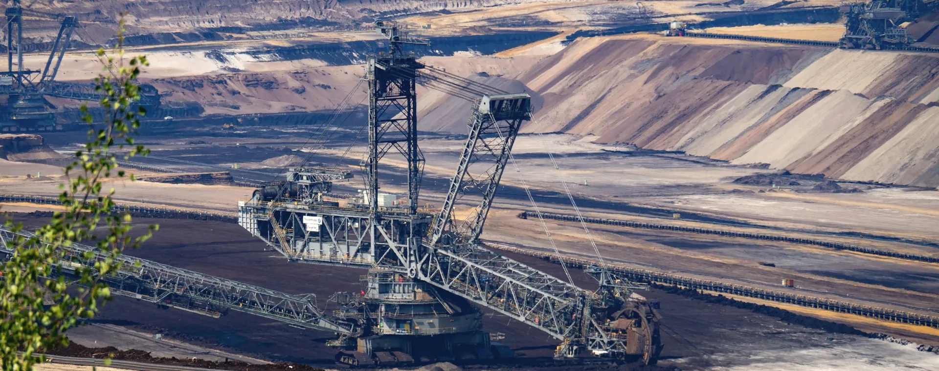 An open pit mining operation